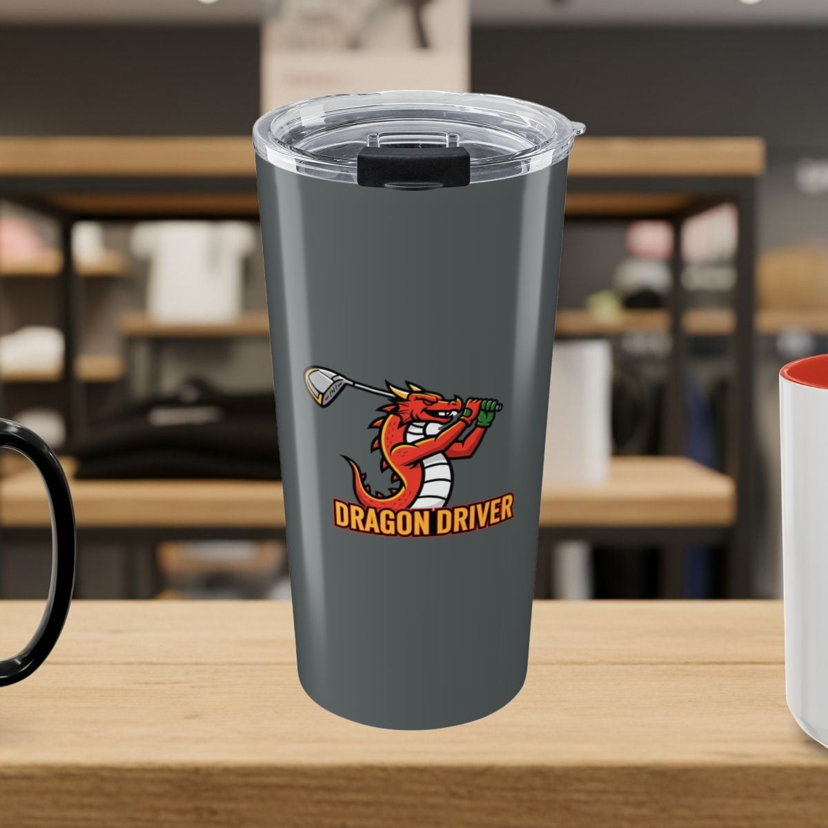 Dragon Driver - 20oz Tumbler in Dark Grey
