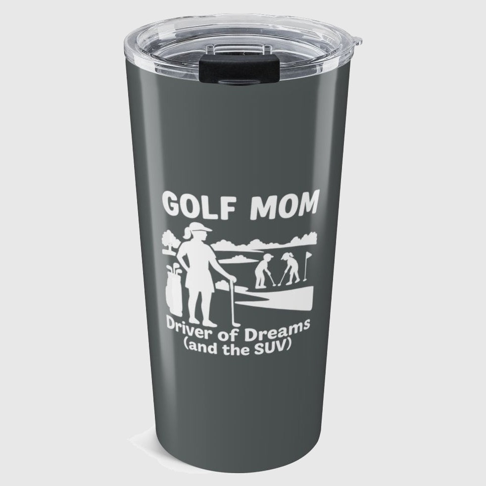 Golf Mom - 20oz Tumbler in Dark Grey