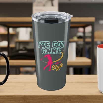I've Got Game And Style - 20oz Tumbler in Dark Grey