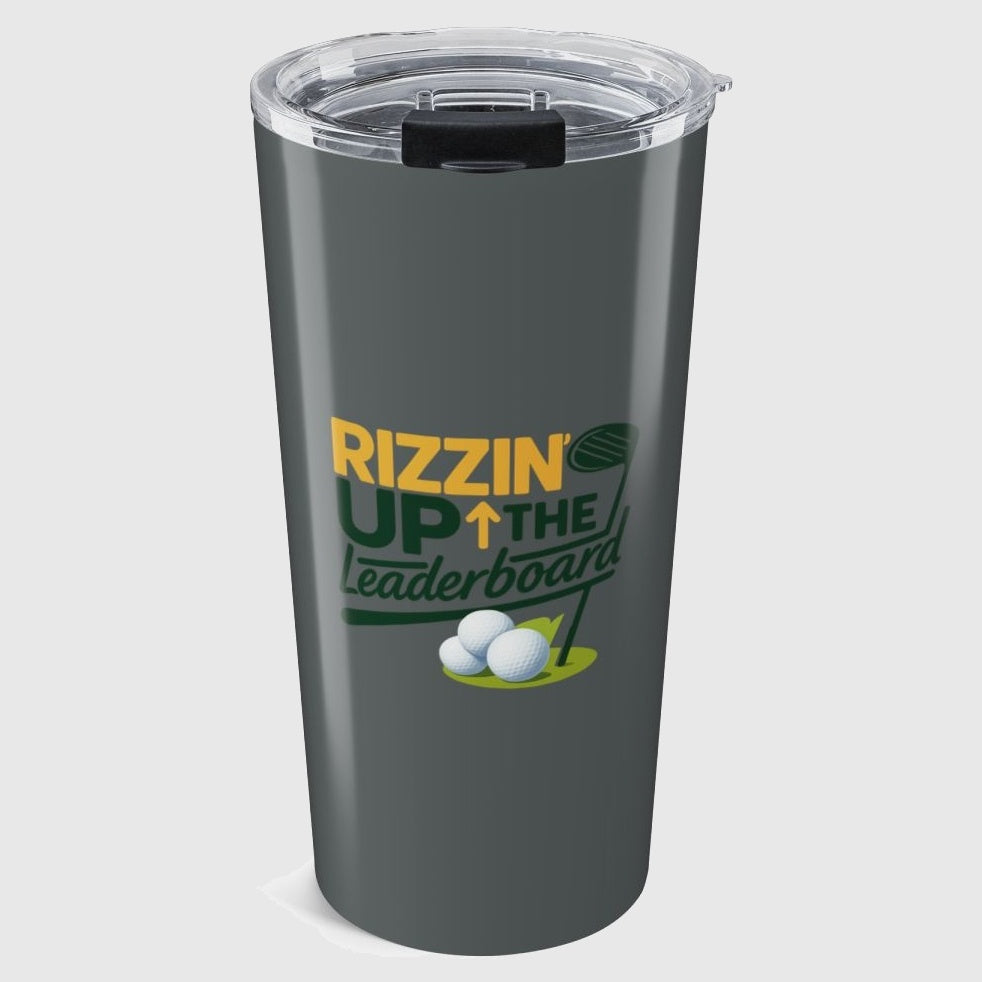 Rizzin' Up The Leaderboard - 20oz Tumbler in Dark Grey
