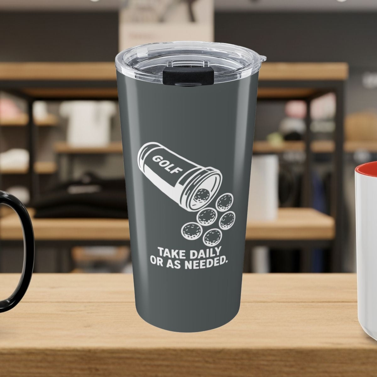 Golf Prescription - 20oz Tumbler in Dark Grey