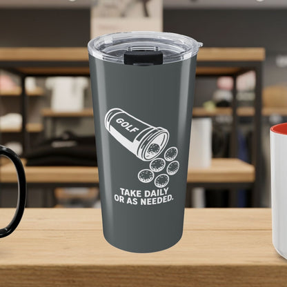 Golf Prescription - 20oz Tumbler in Dark Grey