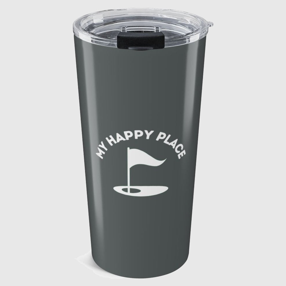 My Happy Place - 20oz Tumbler in Dark Grey