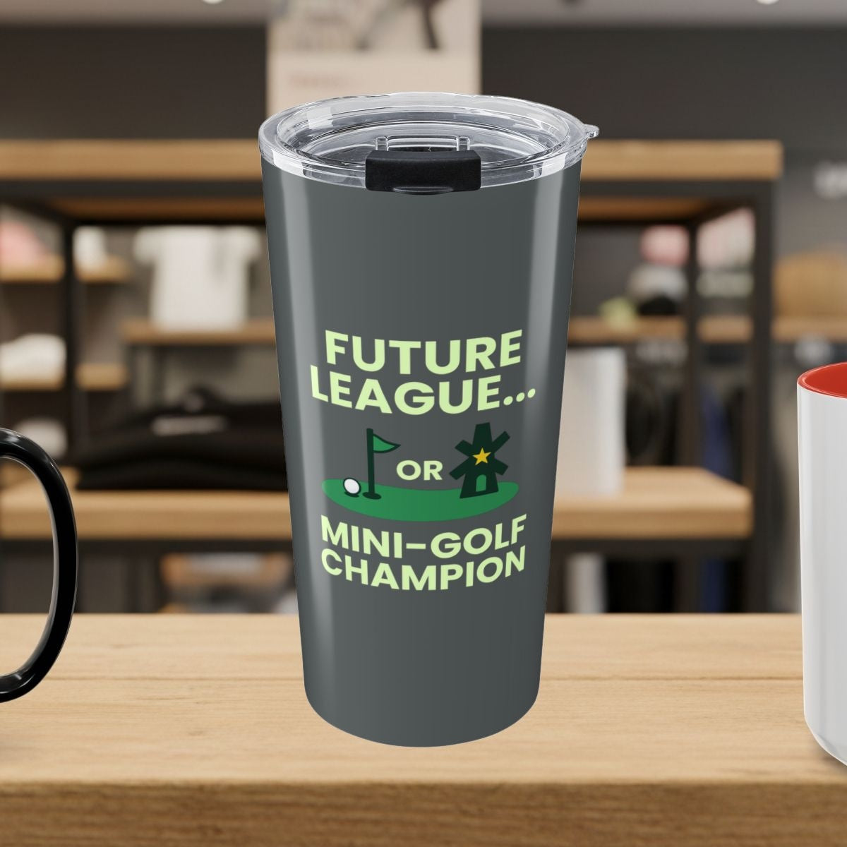Future League or Mini-Golf Champion - 20oz Tumbler in Dark Grey