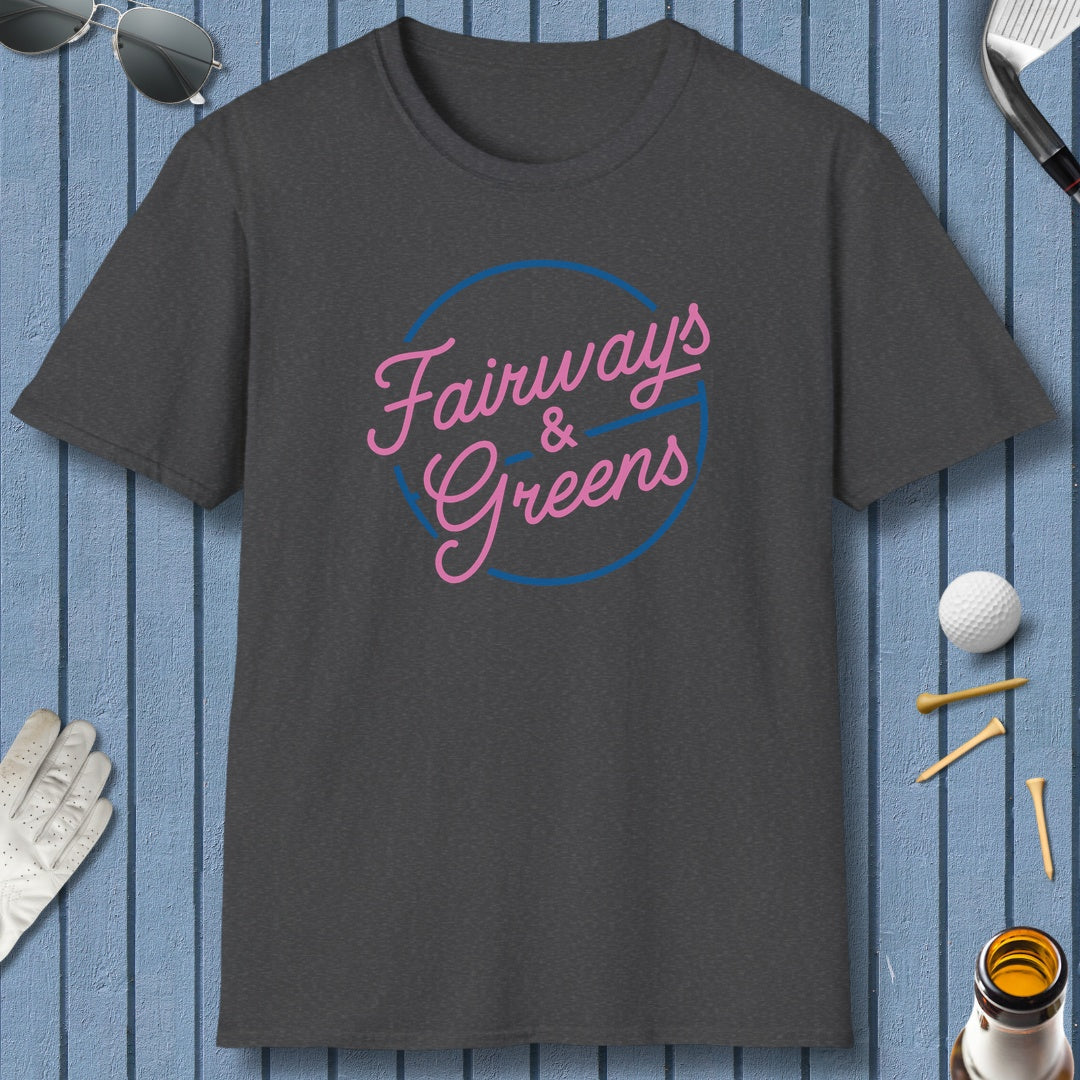 Fairways & Greens - Adult Golf T-Shirt in Dark Heather