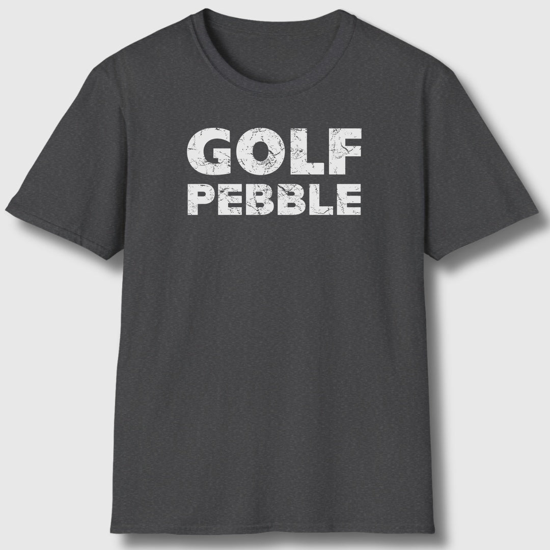 Golf Pebble - Adult Golf T-Shirt in Dark Heather