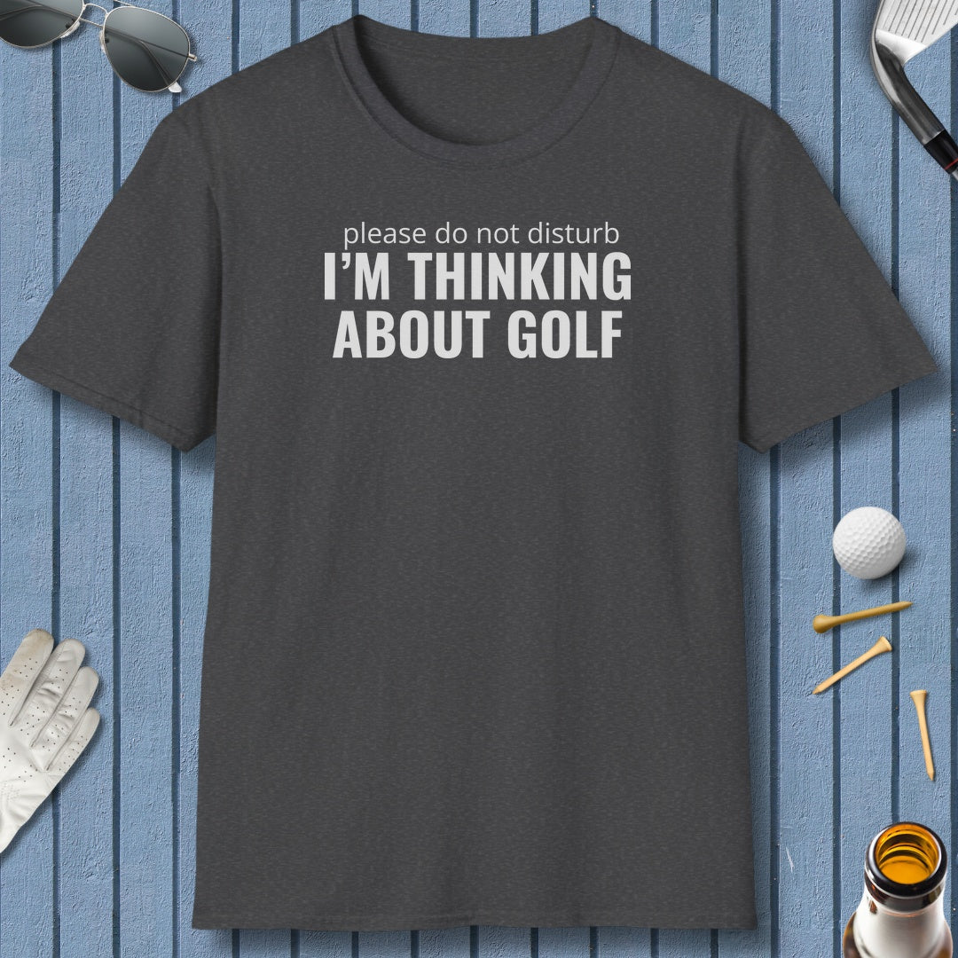 Do Not Disturb - Adult Golf T-Shirt in Dark Heather