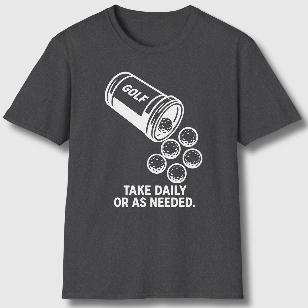 Golf Prescription - Adult Golf T-Shirt in Dark Heather