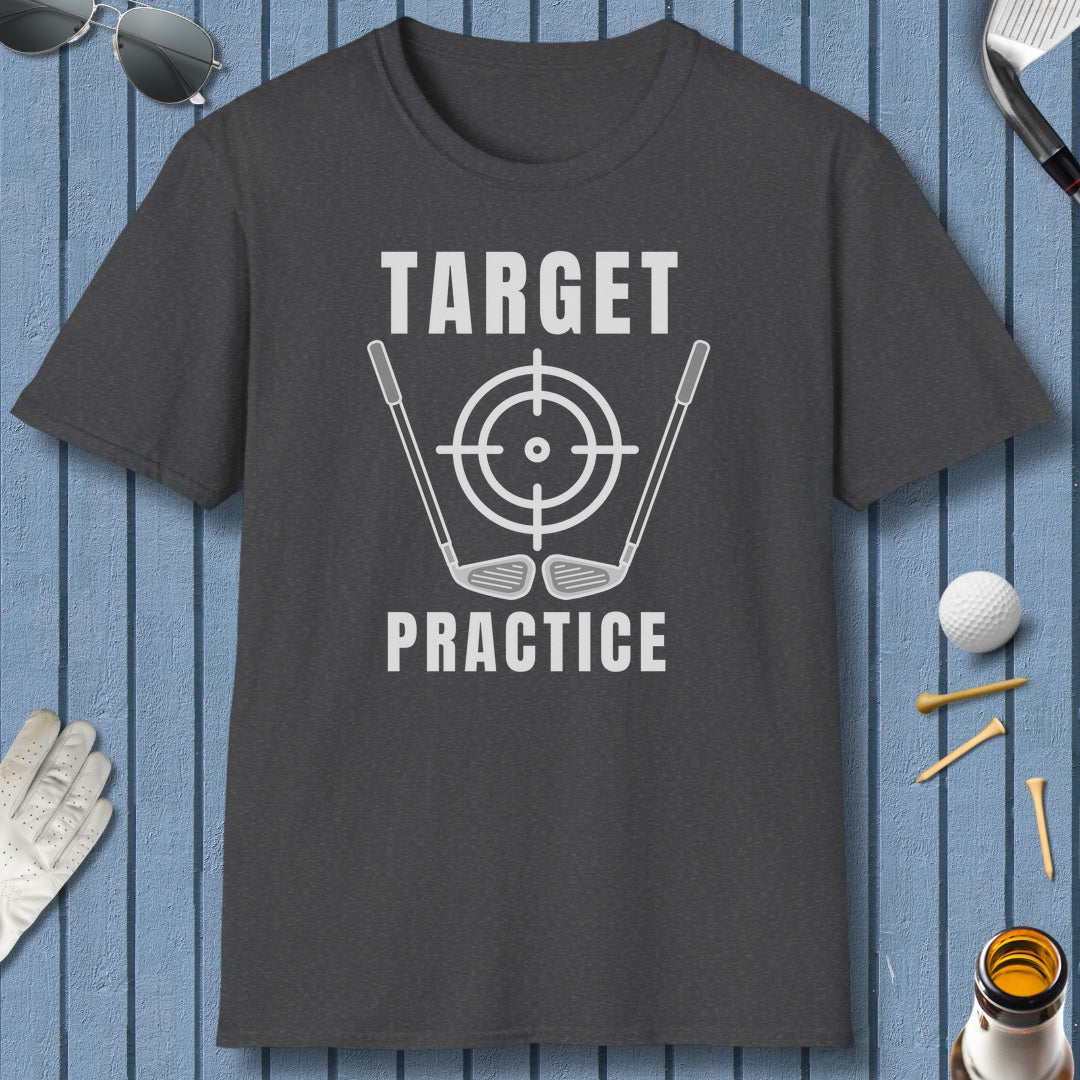 Target Practice - Adult Golf T-Shirt in Dark Heather