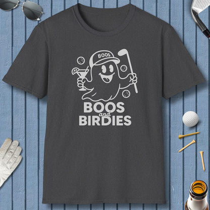 Boos and Birdies - Adult Golf T-Shirt in Dark Heather