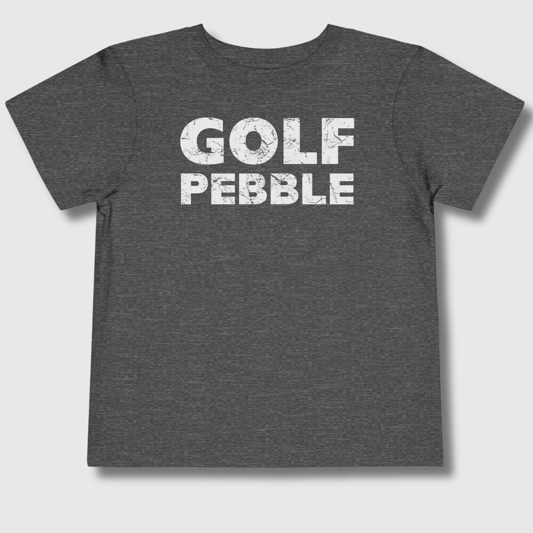 Golf Pebble - Toddler Golf T-Shirt in Dark Heather Grey
