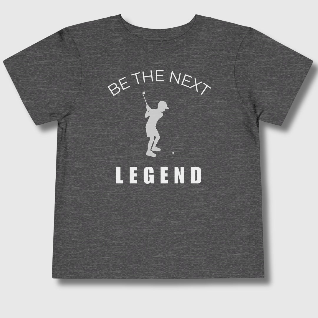 BE THE NEXT LEGEND (Boys) - Toddler Golf T-Shirt in Dark Heather Grey