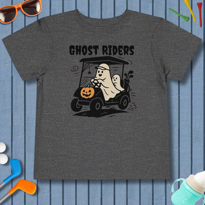Ghost Riders - Toddler Golf T-Shirt in Dark Heather Grey