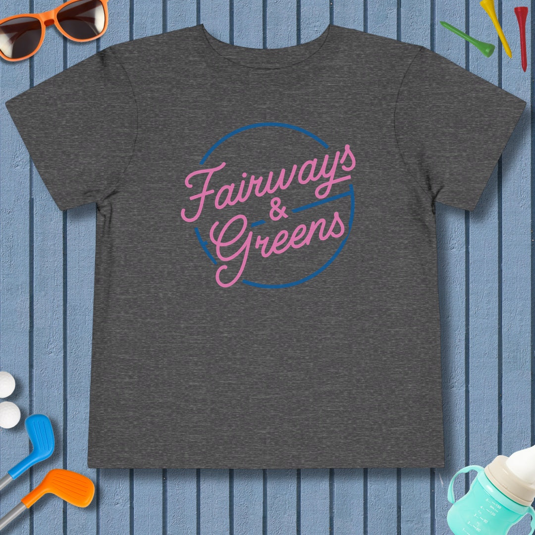 Fairways & Greens - Toddler Golf T-Shirt in Dark Heather Grey