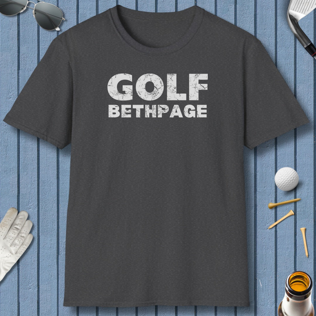 Golf Bethpage - Adult Golf T-Shirt in Dark Heather