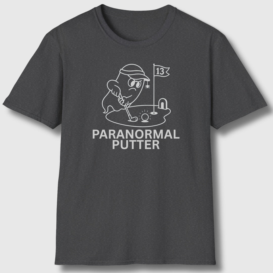 Paranormal Putter - Adult Golf T-Shirt in Dark Heather