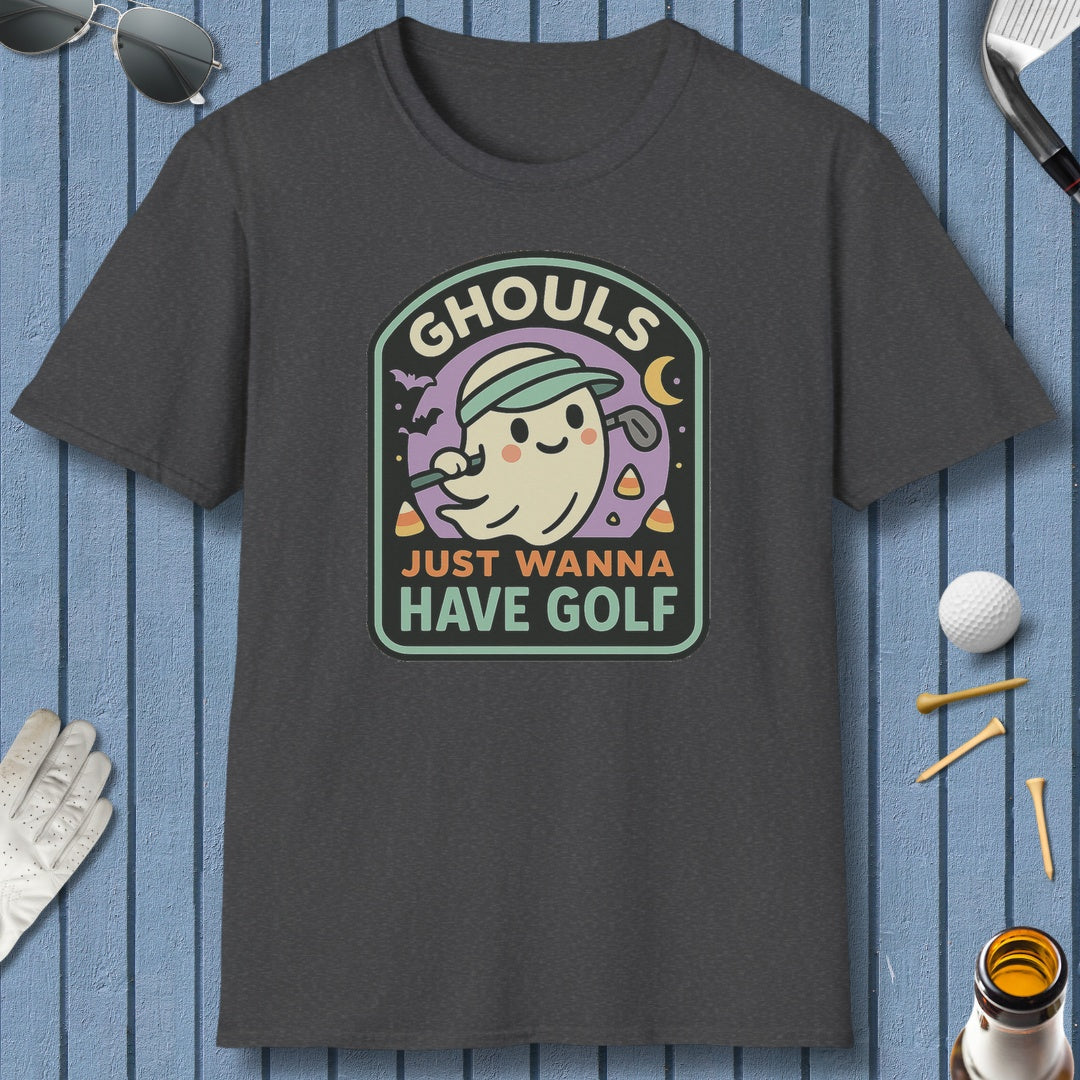 Ghouls Just Wanna Have Golf - Adult Golf T-Shirt in Dark Heather