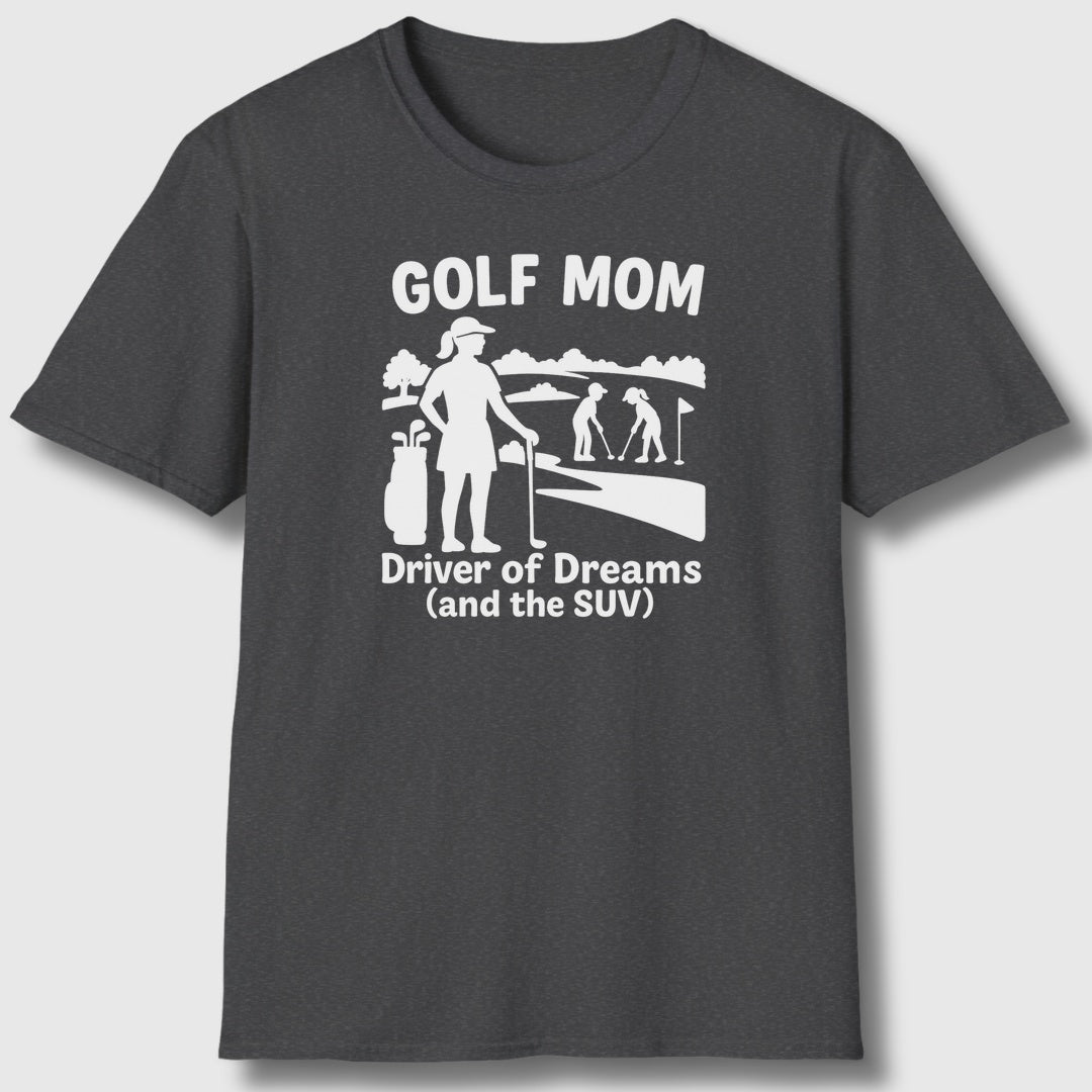Golf Mom - Adult Golf T-Shirt in Dark Heather