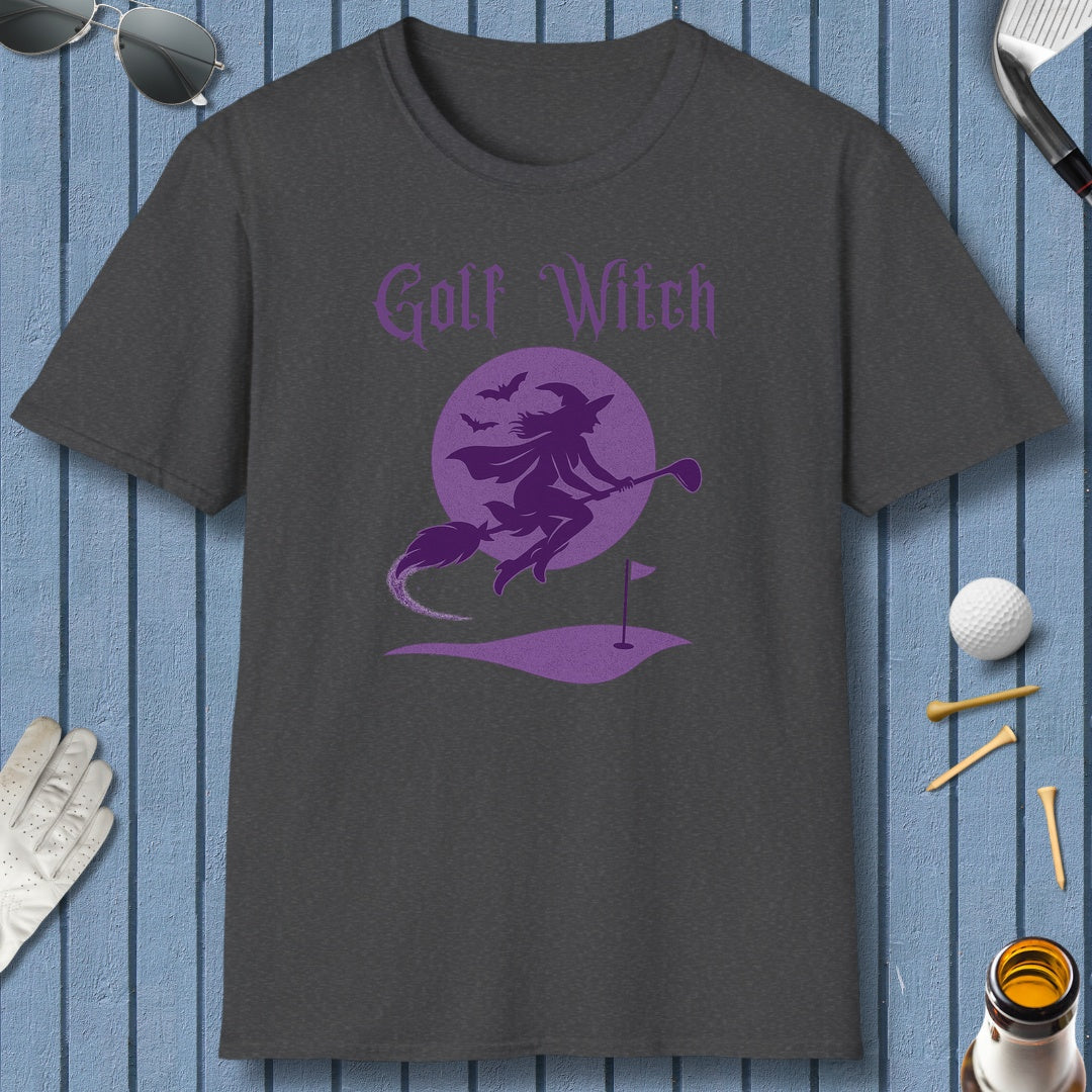 Golf Witch - Adult Golf T-Shirt in Dark Heather