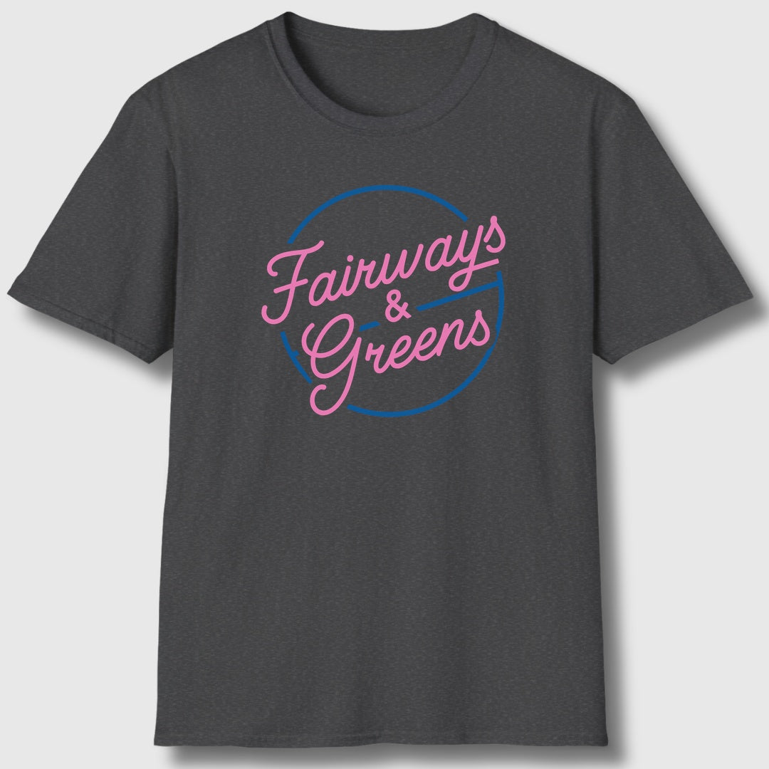 Fairways & Greens - Adult Golf T-Shirt in Dark Heather