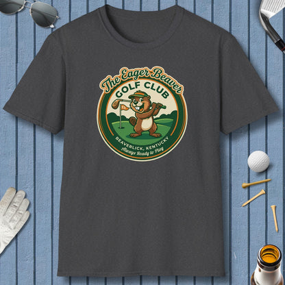 THE EAGER BEAVER GOLF CLUB - Adult Golf T-Shirt in Dark Heather