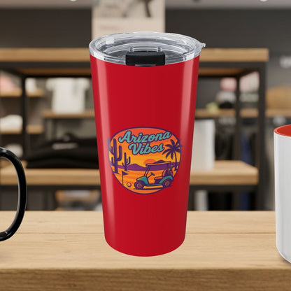 Golf Vibes - Arizona - Desert Edition Golf Destination - 20oz Tumbler in Dark Red
