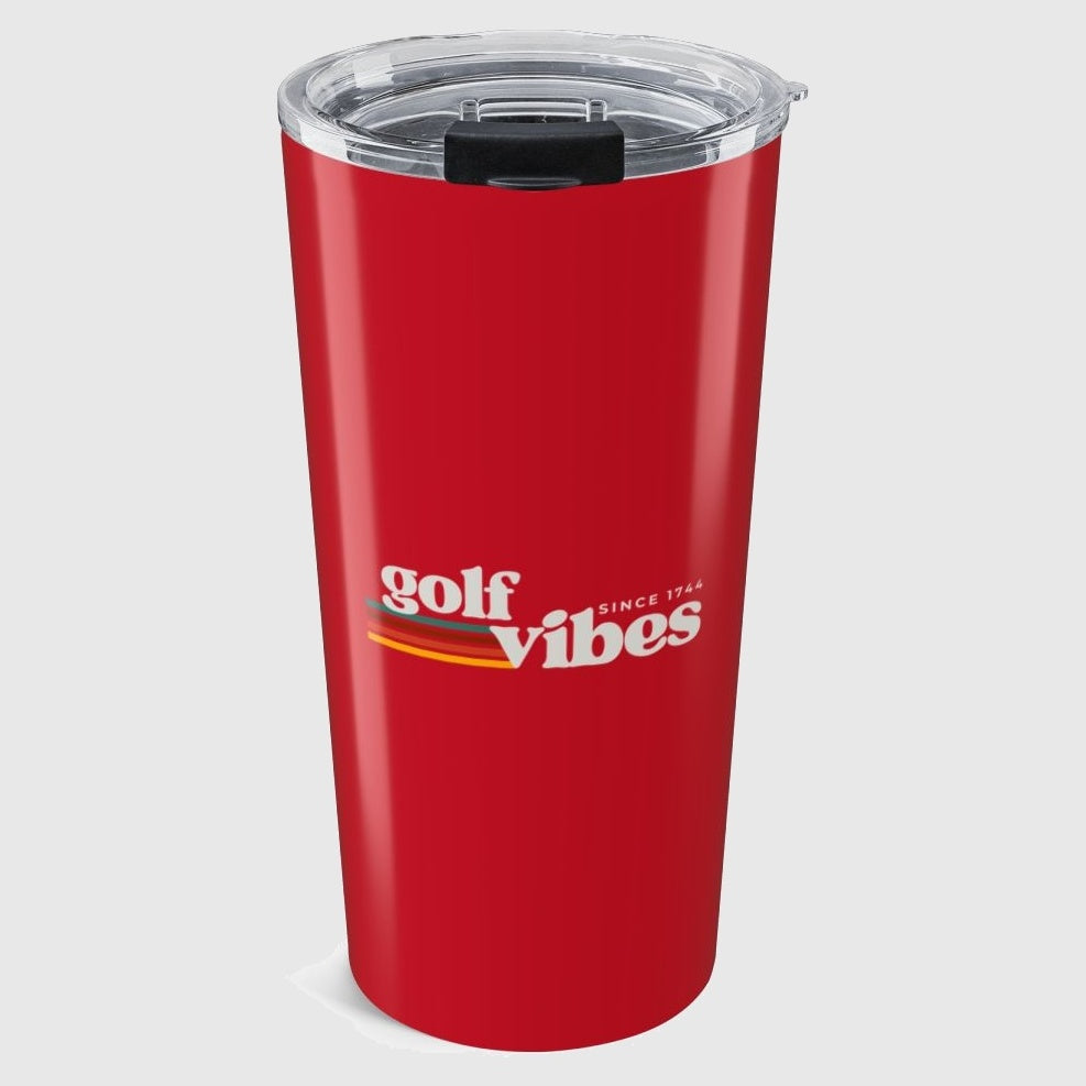 Golf Vibes - 20oz Tumbler in Dark Red