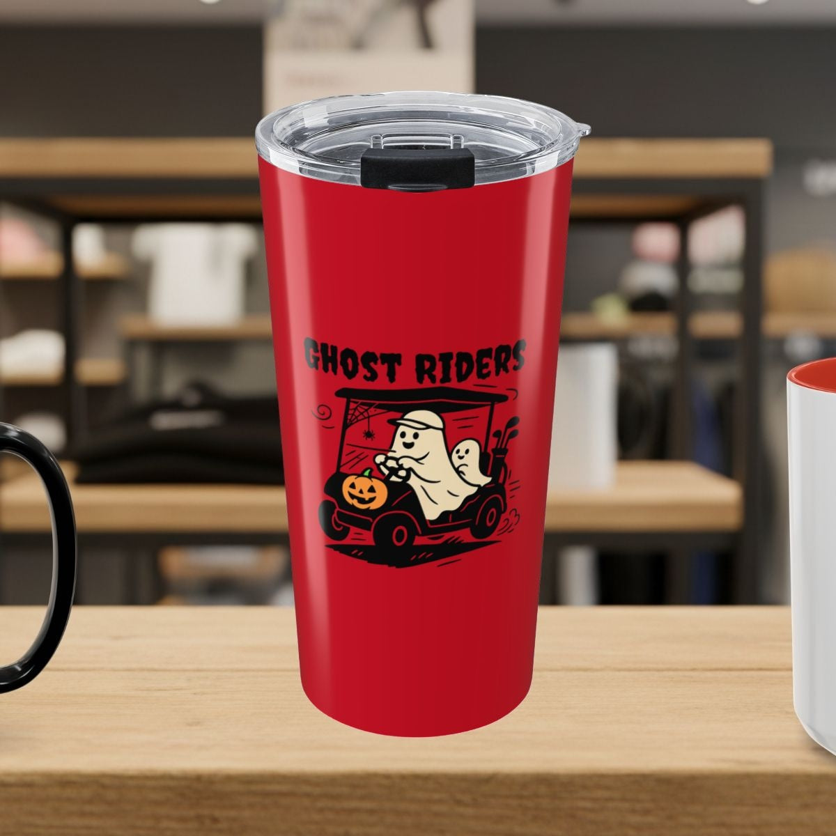 Ghost Riders - 20oz Tumbler in Dark Red