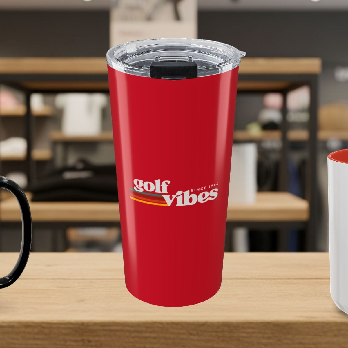 Golf Vibes - 20oz Tumbler in Dark Red