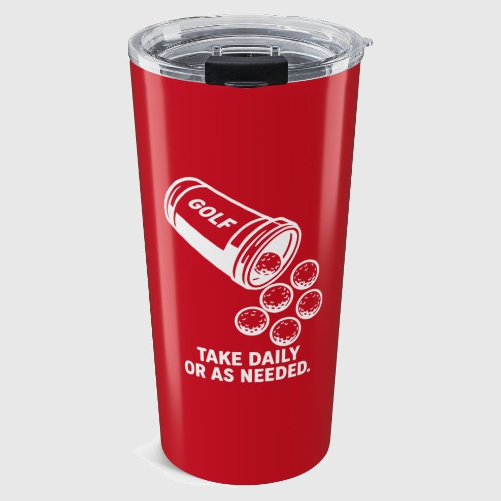 Golf Prescription - 20oz Tumbler in Dark Red