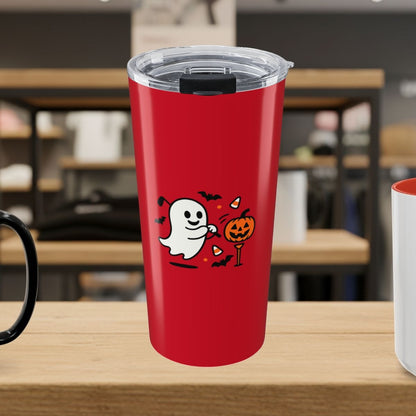 Ghost Tee Off - 20oz Tumbler in Dark Red