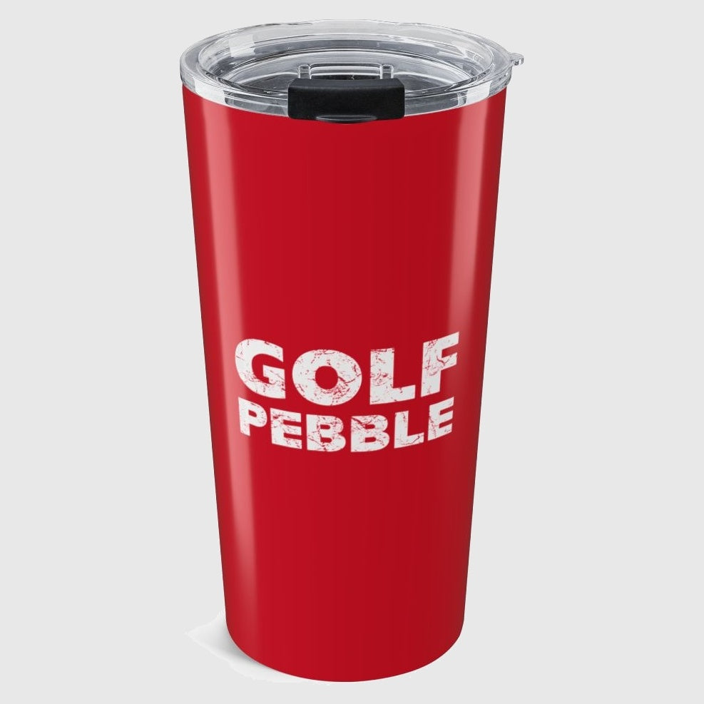 Golf Pebble - 20oz Tumbler in Dark Red