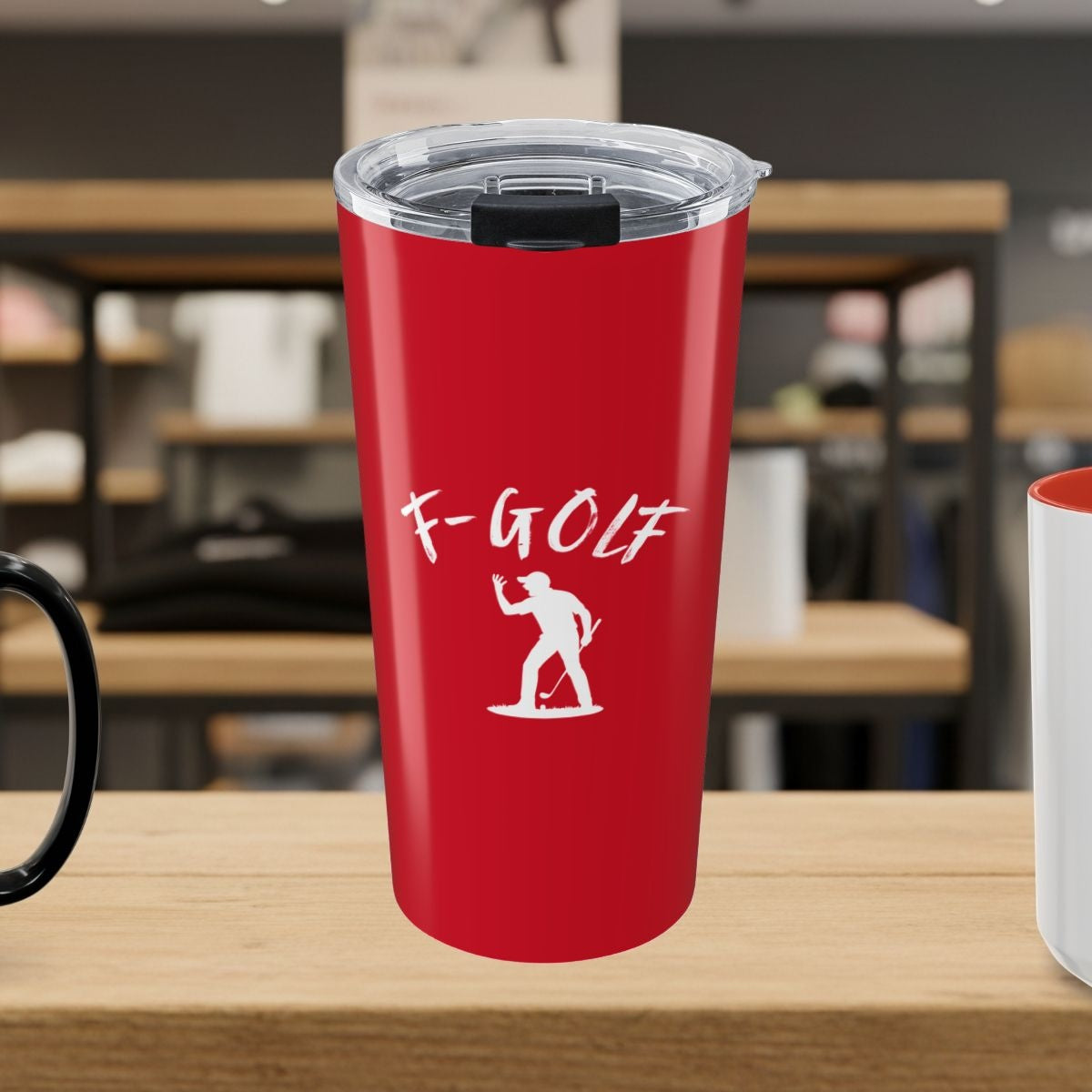 F-Golf (Male) - 20oz Tumbler in Dark Red