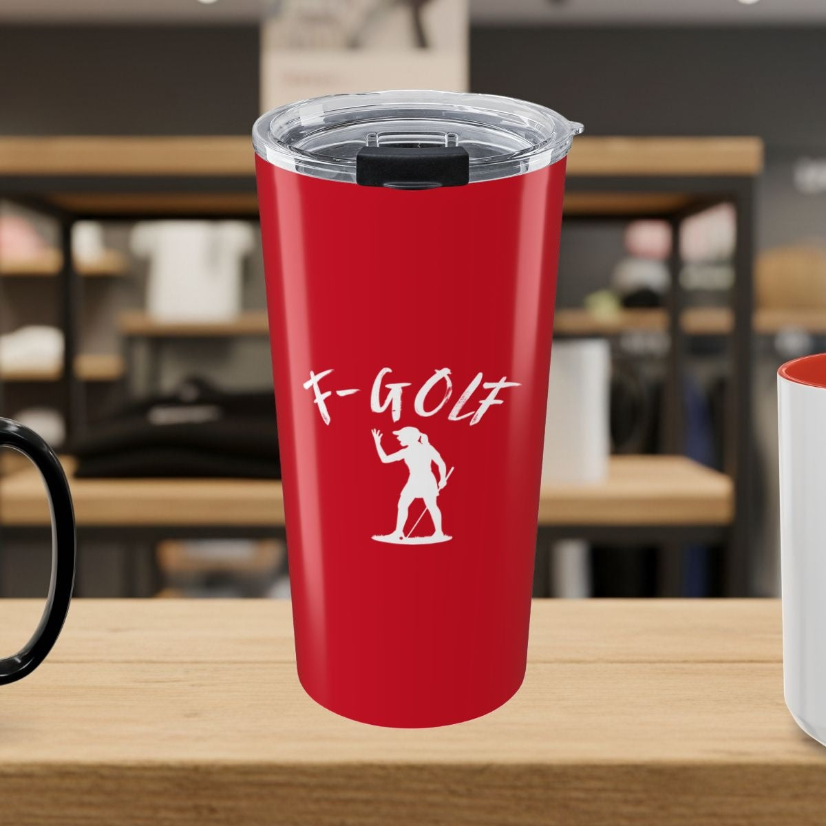 F-Golf (Female) - 20oz Tumbler in Dark Red