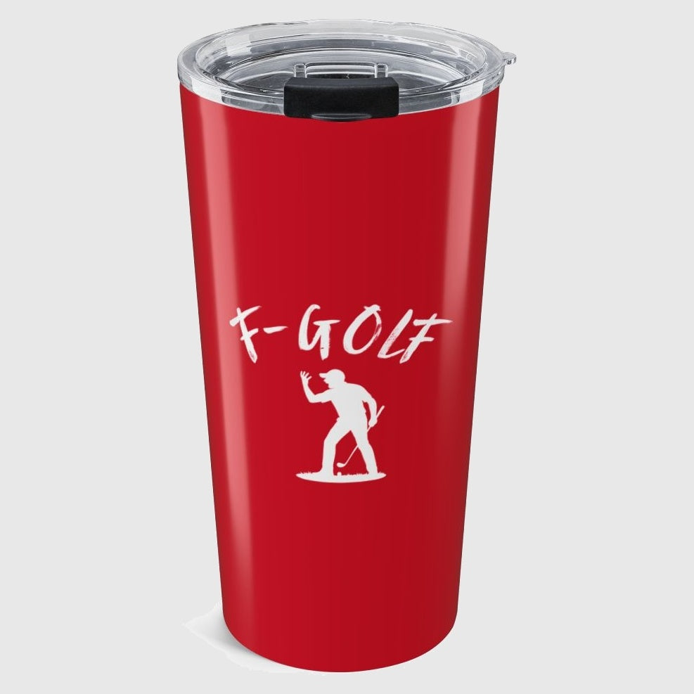 F-Golf (Male) - 20oz Tumbler in Dark Red