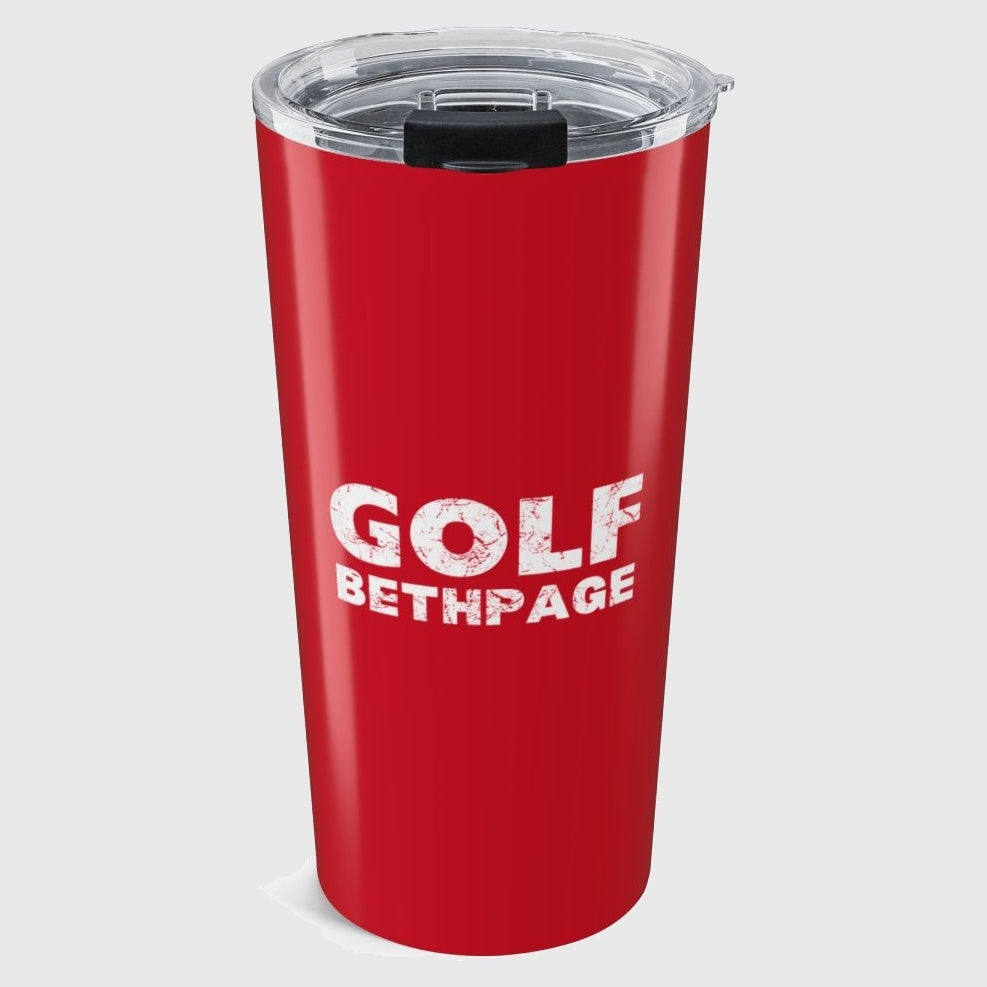 Golf Bethpage - 20oz Tumbler in Dark Red