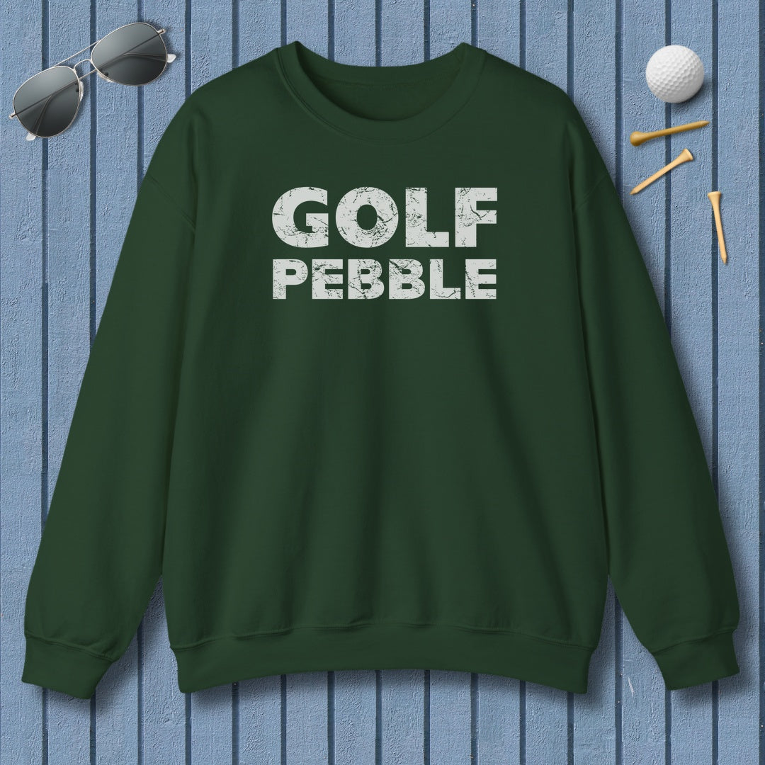 Golf Pebble - Adult Golf Sweatshirt in Forest Green