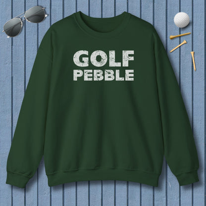 Golf Pebble - Adult Golf Sweatshirt in Forest Green