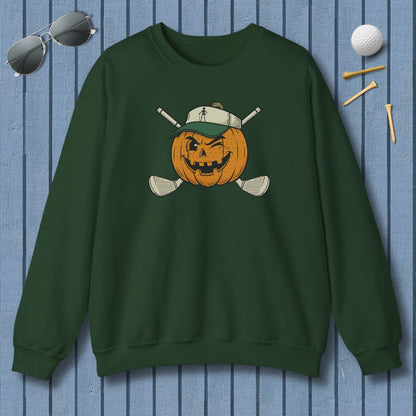 Golf or Gourd - Adult Golf Sweatshirt in Forest Green