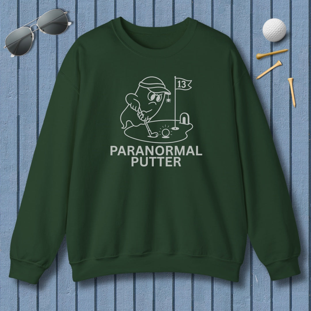Paranormal Putter - Adult Golf Sweatshirt in Forest Green
