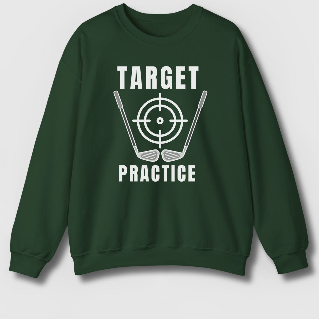 Target Practice - Adult Golf Sweatshirt in Forrest Green