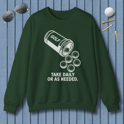 Golf Prescription - Adult Golf Sweatshirt in Forest Green