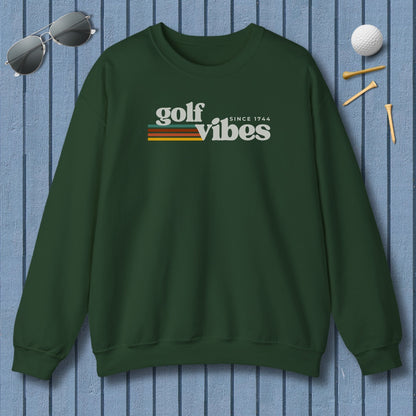 Golf Vibes - Adult Golf Sweatshirt in Forest Green