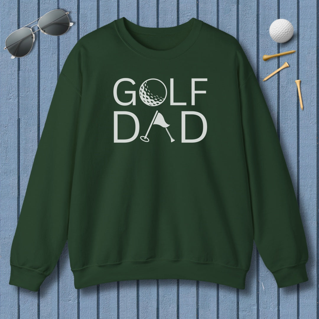 Golf Dad - Adult Golf Sweatshirt in Forest Green