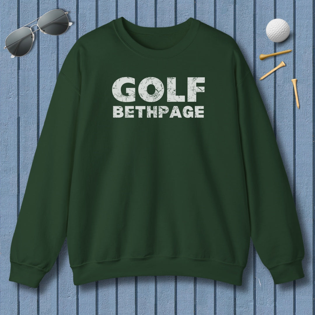 Golf Bethpage - Adult Golf Sweatshirt in Forest Green