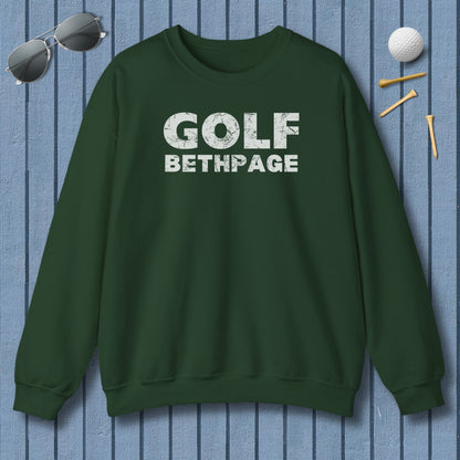 Golf Bethpage - Adult Golf Sweatshirt in Forest Green