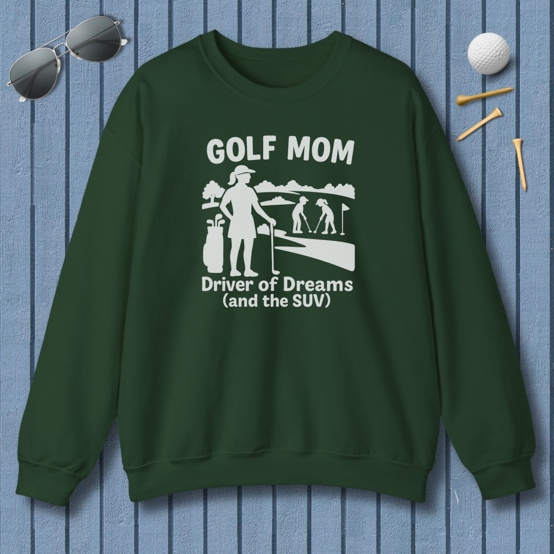 Golf Mom - Adult Golf Sweatshirt in Forest Green