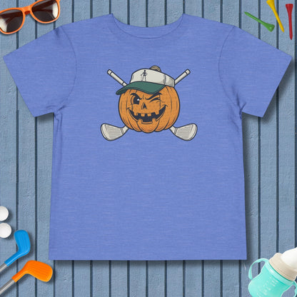 Golf or Gourd - Toddler Golf T-Shirt in Heather Columbia Blue