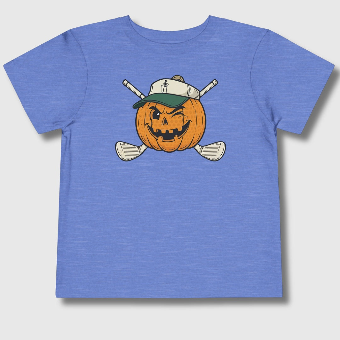 Golf or Gourd - Toddler Golf T-Shirt in Heather Columbia Blue