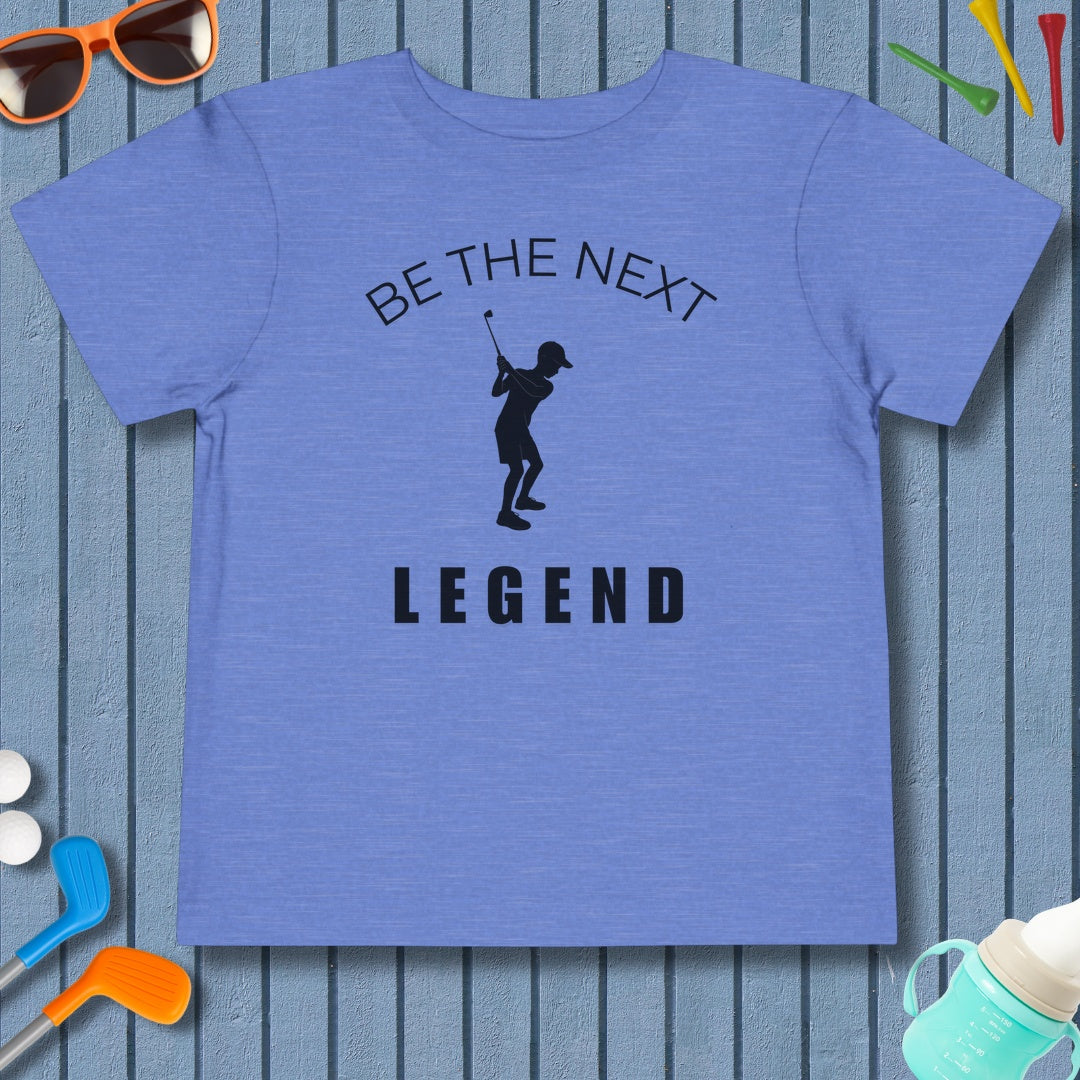 BE THE NEXT LEGEND (Boys) - Toddler Golf T-Shirt in Heather Columbia Blue